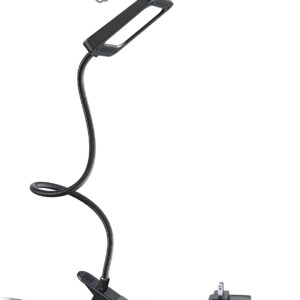 TROND LED Desk Lamp with Clamp, 1000LM Super Bright 3-Level Dimmable Desk Light 6000K Daylight, Extra-Long Flexible Gooseneck Clip on Light, Eye-Care Clamp Lamp for Painting, Workbench,Reading, Sewing
