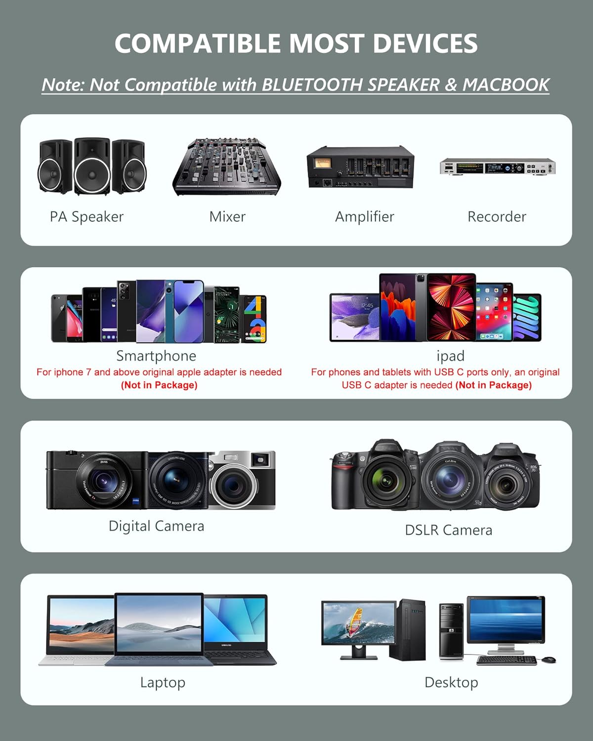 ttstar wireless microphone system headset/stand/lavalier mic with rechargeable bodypack transmitter receiver for pa speaker, camera, recording, teaching, church
