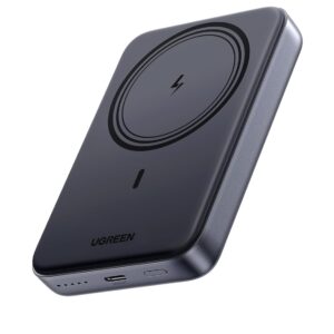 UGREEN Magnetic Power Bank,10,000mAh Wireless Portable Charger, PD 20W Fast Charging Battery Pack with USB-C for Magsafe, iPhone 17/17 Pro/17 Air/17 Pro Max/16/16 Pro/16 Pro Max, iPhone15/14/13 Series