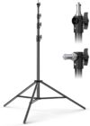 13ft Heavy Duty Light Stand Tripod,Cisian 160inch/4M Air Cushioned Metal Photography Tripod with 1/4"& 3/8" Screw Adapter for Most DSLR Camerasa,Sports Camera Professional