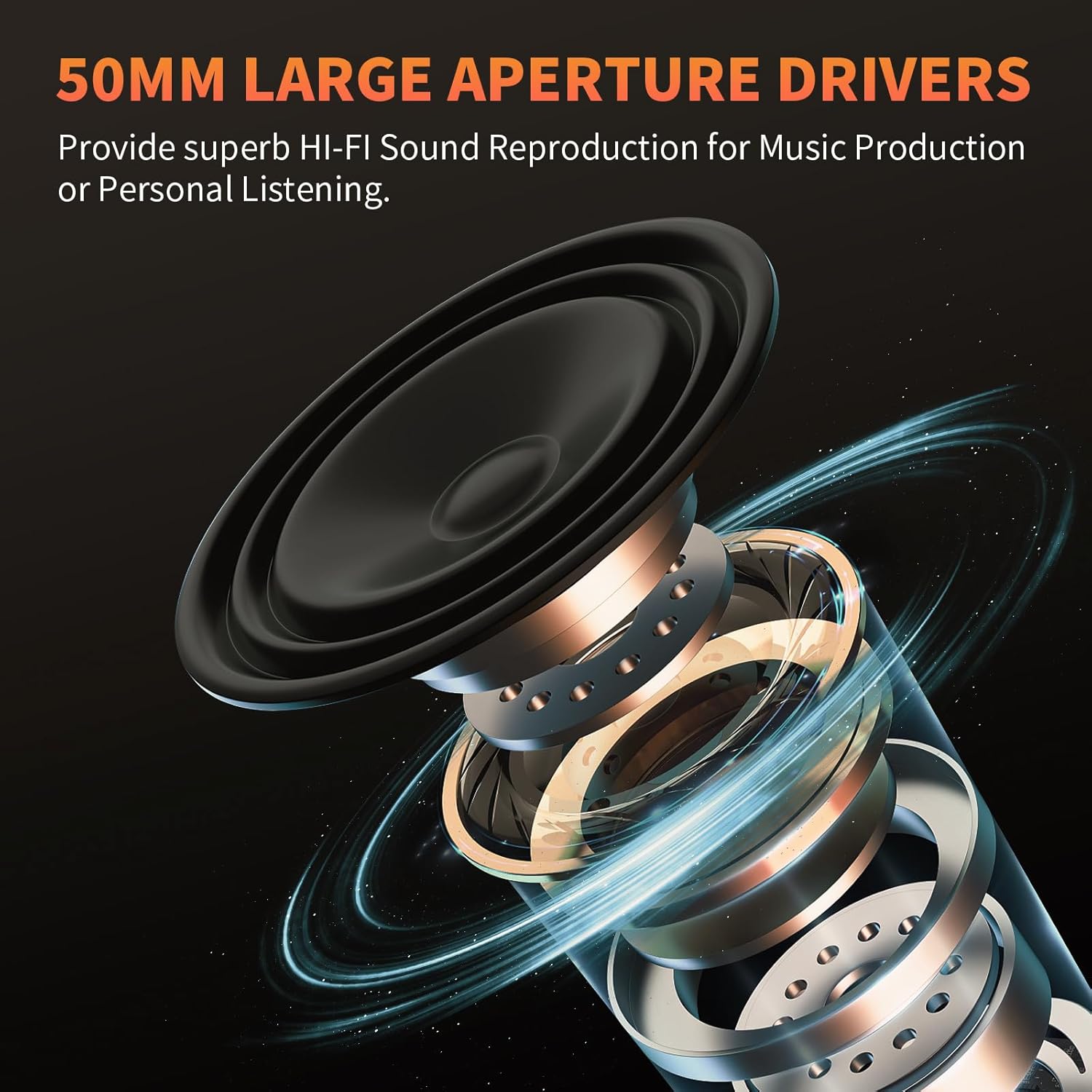 joyo studio headphones monitor headphone for recording over ear noise canceling for guitar cellphone mixer amplifier podcast dj and keyboard piano (jmh 02)