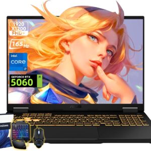 ASUS TUF F16 Gaming Laptop, NVIDIA RTX 5060, Intel 14th Core i7-14650HX, 16 inch FHD+ 165Hz Anti-Glare 300Nits LCD, Backlit Keyboard, 64 GB DDR5 5600MHz, 4 TB SSD Gen 4, Windows 11 Pro, Accessories
