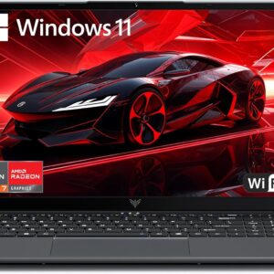 Laptop with AMD Ryzen7 7730U Processor（Up to 4.5GHz,16GB DDR4 RAM 512GB SSD, AMD Radeon Graphics,WiFi 6,15.6 inch IPS Display,Windows 11,HDMI,Webcam,High Performance 8-core Laptop Computer