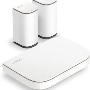 Linksys Multi-gig Micro Mesh WiFi 6 System | Connect 100+ Devices | Up to 5,000 Sq Ft | Speeds of up to 3.0 Gbps | 3Pk | No App Required | 2024 Release