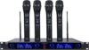 Sound Town 4 Channels Professional UHF Wireless Microphone System with Rack Mountable Metal Receiver and 4 Handheld Mics, for Church, School, Outdoor Wedding, Meeting, Party and Karaoke