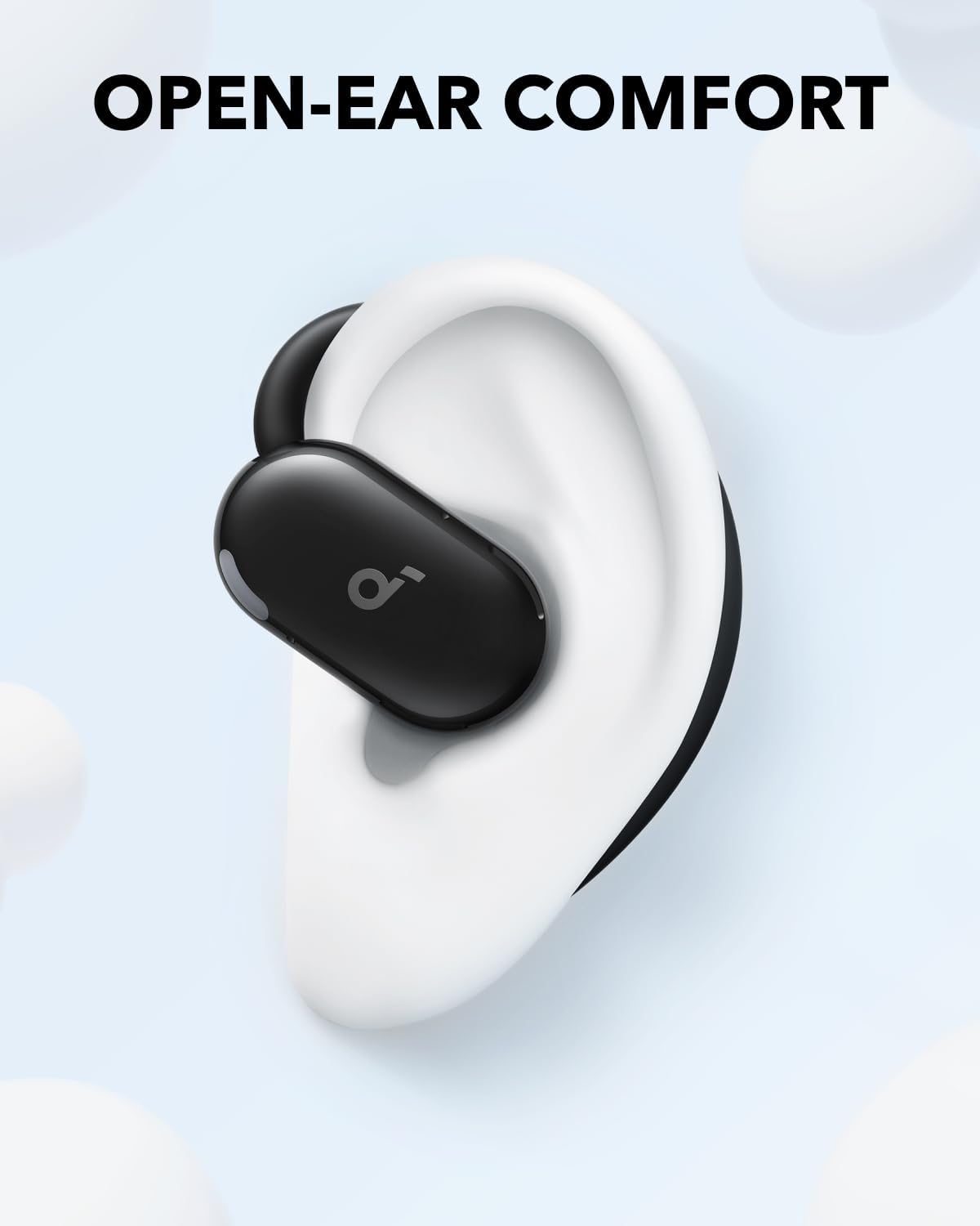 soundcore v20i by anker open ear headphones, adjustable ear hooks, ultra comfort, snug fit, powerful sound, clear calls, ip55, 36h playtime, bluetooth 5.4 wireless earbuds, multipoint connection