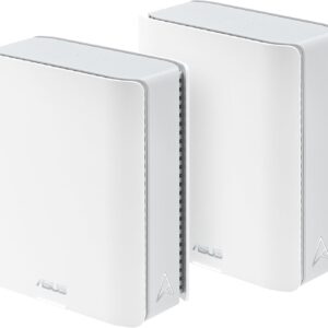 ASUS ZenWiFi BT6 Tri-Band WiFi 7 Mesh, 9.4 Gbps, 5800 sq.ft. (2pk), 2.5G WAN Port, Security and Parental Controls Included, Smart Home Master SSIDs, 4G & 5G Mobile Tethering- BT6 (W-2-PK)