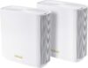 ASUS ZenWiFi AX6600 Tri-Band Mesh WiFi 6 System (XT8 2PK) - Whole Home Coverage up to 5500 sq.ft & 6+ Rooms, AiMesh, Included Lifetime Internet Security, Easy Setup, 3 SSID, Parental Control, White