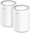 Cudy AX3000 Wi-Fi 6 2.5G Mesh System, Covers up to 2100 Sq.Ft, Replaces Wireless Router and Extender, Supports Ethernet Backhaul, Ideal for 2.5G Network, M3000 2-Pack