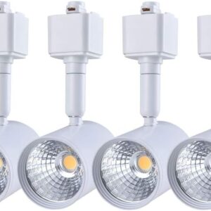 mirrea 6 Pack LED Track Lighting Heads Compatible with Single Circuit H Type Track Lighting Rail Ceiling Spotlight for Accent Task Wall Art Exhibition Lighting 6.5W 24° White (4000K Neutral White)