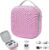 Krypthos Hard Carrying Case Compatible with Meta Quest 3S/Quest 3/Quest 2/Vision Pro, Portable VR Gaming Headset and Touch Controllers Case with Lens Protector, Suit for Travel and Home Storage (Pink)