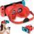 Upgraded VR Headset for Nintendo Switch & Switch OLED Model, Switch VR Glasses with Adjustable HD Lenses and Comfortable Head Strap, Labo VR Kit 3D Goggles for Switch Accessories (Orange&Blue)