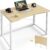 Huuger Folding Desk for Small Spaces, 31.5 Inch Foldable Computer Table, for Home Office, Study, Bedroom, Dorm, Space Saving, Small Writing Work Office Computer Desk, Easy to Fold, Oak