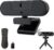 4K Webcam, UHD PTZ PC Camera with Speaker and 4 Microphones, Supporting Remote Control, Digital Zoom, Autofocus, Privacy Cover and Tripod, for Video Calls and Conferences and Live Streaming