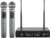 Phenyx Pro Wireless Microphone System, Metal Wireless Mic Set, Handheld Cordless Dynamic Microphones for Singing, Karaoke, Church, 2×30 UHF Tunable Frequencies,200 ft Range (PTU-52-2H)
