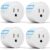 ExIoTy Smart Plug, Works with Alexa Only, Simple Setup with One Voice Command, Voice Control, Remote Control, Timer & Schedule & Group Controller, Bluetooth Mesh Outlet, Alexa Echo Required （4 Pack）