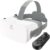 DESTEK V5 VR Headset for Phone with Controller, Anti-Blue Eyes Protected HD Lenses, 110° FOV Virtual Reality Headsets VR Goggles for iPhone 16/15/14/13/12/11, Samsung, Android – White