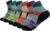 HUSO Unisex Digital Printed Athletic Quarter Running Socks 2,3,4,6,11 Pairs