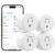 GHome Smart Plug 15A 5G Hz and 2.4GHz Wi-Fi, Compatible with Alexa & Google Home & IFTTT, No Hub Required, UL/ETL/FCC Certified,Remote Control, Timer,White [4 Pack]