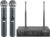 Phenyx Pro Wireless Microphone System, Dual Wireless Mics,w/ 2 Handhelds, Auto Scan,2×100 UHF Frequencies,328ft Range,Dynamic Microphone for Singing, Karaoke, Church(PTU-71-2H)