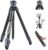 NEEWER LITETRIP LT32 62″ Travel Tripod Carbon Fiber with ±15° Leveling 360° Panorama Head, Detachable Center Axis, Fast Flip Buckle, Arca QR Plate Compatible with Peak Design Capture V3, (Former TP62)