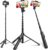 BZE 62 inches Extendable Selfie Stick Tripod with Wireless Remote & Phone Holder, Portable Aluminum Alloy 3 in 1 Stand for Group Photos, Vlogging & Travel Compatible with All Smartphones