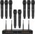 8-Channel Wireless Microphone System, UHF 500MHz Cordless Mic Set w/ 8×5 Frequencies, 240ft Range, Dynamic Handheld Microphone for Singing, Karaoke, Church, Meetings, Wedding (MWM-81F)
