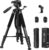 JOILCAN Tripod Camera Tripods, 74″ Tripod for Camera Phone Video Recording, Heavy Duty Cameras Tripod Stand, Professional Travel DSLR Tripods Compatible with Canon iPhone, Max Load 15 LB
