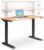 Serta Creativity Electric Height Adjustable Desk, 47″ Inch Wood Desktop Sit Stand Table for Office, Work from Home Furniture, Easy to Assemble, Light Brown (FUTB10192A)