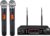 200-Channel Wireless Microphones System, Dual UHF Metal Cordless Mic Set, Auto Scan, Long Range 200-240Ft,16 Hours Use for Karaoke Singing, Church, 2022 Version(WM333)