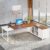 Tribesigns 70.8″ L-Shaped Executive Desk with 55″ File Cabinet, Large Home Office Computer Desk with Storage Shelves and Cabinet, Modern Business Furniture Set Home Office, Walnut White