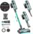 Cordless Vacuum Cleaner – 30KPa Powerful Stick Vacuum, LED Display, Three Modes, 40 Mins Runtime Rechargeable Handheld Vacuum for Pet Hair Hardwood Carpet – Green