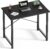 DUMOS 32 in Small Computer Desk for Home Office, Modern Study Work Table Simple Style for Bedroom, Writing Desks with X-Shaped Reinforcement, Black