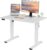 Electric Standing Desk Adjustable Height, 40×24 Inches Sit Stand up Desktop for Home Office, Ergonomic Rising Computer Table with Memory Preset, White