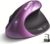 Ergonomic Mouse Wireless, Vertical Mouse Right Handed Small Mouse with 6 Buttons 1000/1200/1600 for Laptop,Desktop,PC, MacBook（Purple AA）