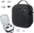 Krypthos Hard Carrying Case Compatible with Meta Quest 3S/Quest 3/Quest 2/Vision Pro, Portable VR Gaming Headset and Touch Controllers Case with Lens Protector, for Travel and Home Storage (Black)