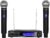 MicrocKing Wireless Microphone System Dynamic Handheld Microphones,150 Ft Operating Range,16 Hours Continuous Use,Ideal for Karaoke, Party, DJ, Church, Wedding, Indoor/Outdoor Activities