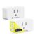 Minoston Matter Smart Plug, Compatible with Alexa, Google Home, Apple Home, SmartThings, Siri, Smart Outlet 15A Max, APP Remote Control, 2.4G Wi-Fi Only, Protect Privacy, 2 Pack
