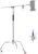 Neewer Heavy Duty Light Stand, Metal 11.15ft/3.4m Adjustable Photography Tripod C Stand with Boom Arm Built in Spring Cushion 1/4″ Screw for Studio LED Light, DSLR Camera, Max Load: 22lb/10kg, Black