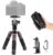 NEEWER Mini Desk Camera Tripod with Cell Phone Holder Compatible with iPhone for Video Recording Filming, 20″/50cm Small Portable DSLR Camcorder Webcam Stand, 360° Ball Head 1/4″ QR Plate, TP-AAM521