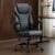 Office Chair, Executive Leather Chair Home Office Desk Chairs, Ergonomic Computer Desk Chair with Adjustable Flip-Up Arms, Lumbar Support Swivel Task Chair with Rocking Function (Black)