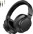 Over Ear Bluetooth Headphones, Studio Monitor & Mixing DJ Headphones Wireless with 50mm Drivers and 1/4 to 3.5mm Wired Audio Jack for Guitar AMP Recording Podcast Piano, 100H Playtime, Black