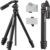 Perlegear Camera Tripod, 60″ Portable and Height-Adjustable, Travel Tripod with 13.2 lbs Max Load, Phone Camera Stand Heavy Duty for Video Recording, PGIPE01