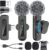 PoP Voice Mini Microphone for iPhone 16/15/14/iPad/Android, Wireless Lavalier Microphone with Magnetic Collar Clip, USB-C Mini Lapel Lav Mic with Noise Reduction for Vlog YouTube TikTok