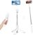 Sensyne 53″ Selfie Stick for Phone, Extendable Travel Tripod with Detachable Remote for Photography, Selfies, Compatible with All Cell Phones, White