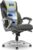 Serta Bryce Executive Office Chair, Ergonomic Computer DeskChairs with Patented AIR Lumbar Support, Comfy Body Pillows, Height Adjustable, Swivel Base with Wheels, Bonded Leather, Gray
