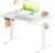SMUG Standing Desk, Adjustable Height Electric Sit Stand Up Down Computer Table, 40×24 Inch Ergonomic Rising Modern Lift Motorized Gaming Desktop Workstation for Work Home Office, White