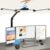 Table Lamp, LED Desk Lamp with Clamp and Base, Architect Desk Lamp for Home Office with Remote Control, 24W Ultra Bright Desk Light with Gesture Sensor Switch, Memory Function, Eye Caring Table Light