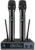 VeGue Wireless Microphone, Metal Dual Professional UHF Cordless Dynamic Mic Handheld Microphone System for Home Karaoke Party, Meeting, Church, DJ, Wedding, Home KTV Set