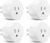 VEVOR Smart Plug, WiFi Smart Outlet Compatible with Alexa and Google Home, WiFi Plugs with Scheduling, App Control & Timer Function, 2.4GHz Wi-Fi Only, 15Amp, No Hub Required, White (4 Pack)